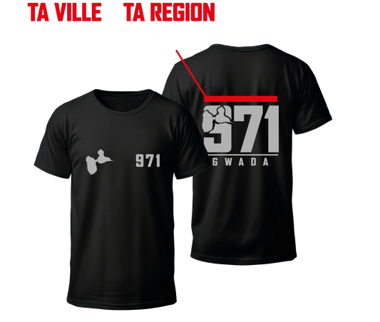 #MAILLOT GWADA 971 + 1 PERSO